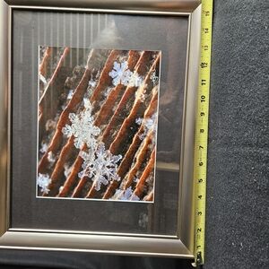 Framed And Signed Snowflake Photograph